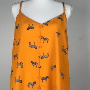 Beautiful Summer top yellow $8 Sz L Excellent Co.